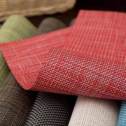 Plain Red Placemats - 12/cs - $1.58/piece