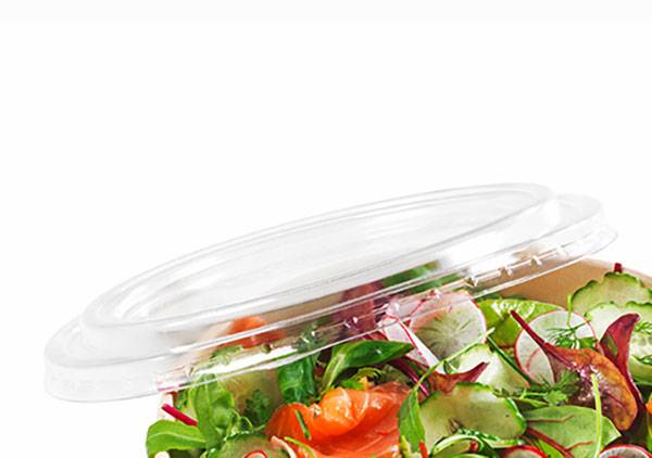Lids for Bio Kraft Salad Container 16 oz. 300/Case