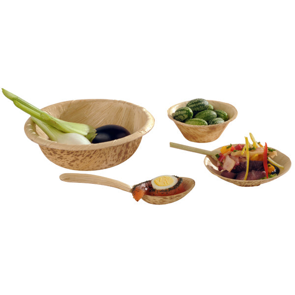 2 oz. Natural Mini Bamboo Bowl  - 100/Case