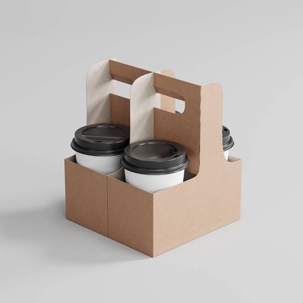 4-Cup 12-20 oz. Drink Carrier with Handle