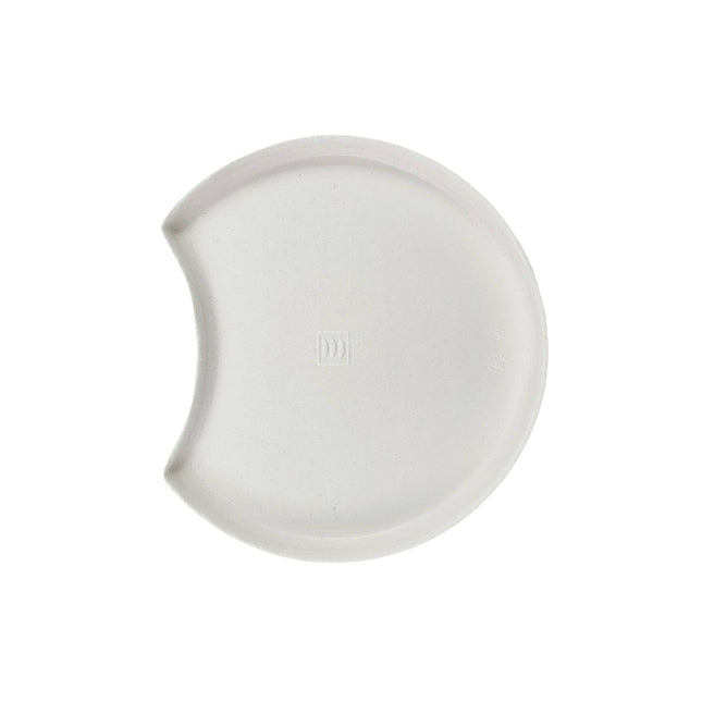 Ano Half Moon 3.5" PFAS Free Compostable Sugarcane Pulp Plate - 100/Case