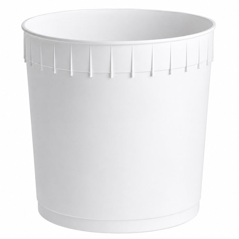 2.5 Gallon White HDPE Gelato Container - 44/Case
