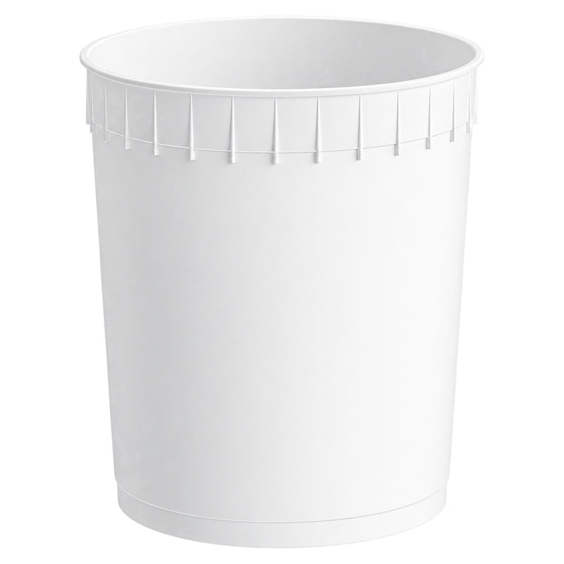 3 Gallon White HDPE Gelato Container - 40/Case
