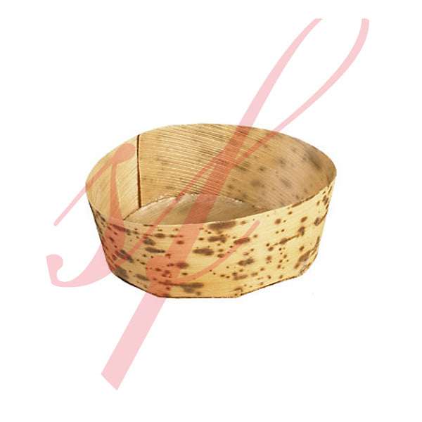 2 3/16" Natural Round Bamboo Leaf Cup - 100/Case