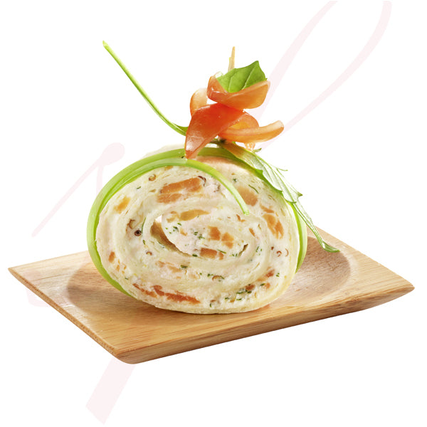 3" Kila Bamboo Appetizer Plate - 100/cs - $0.79/pc