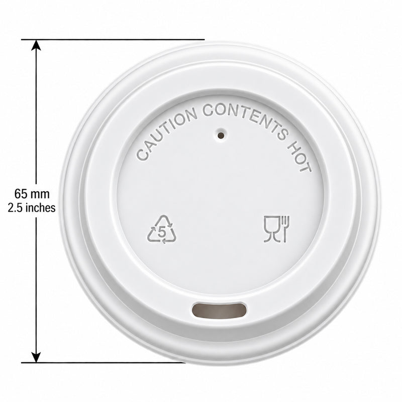 4 oz. White Hot Paper Cup Lid - 1000/Case