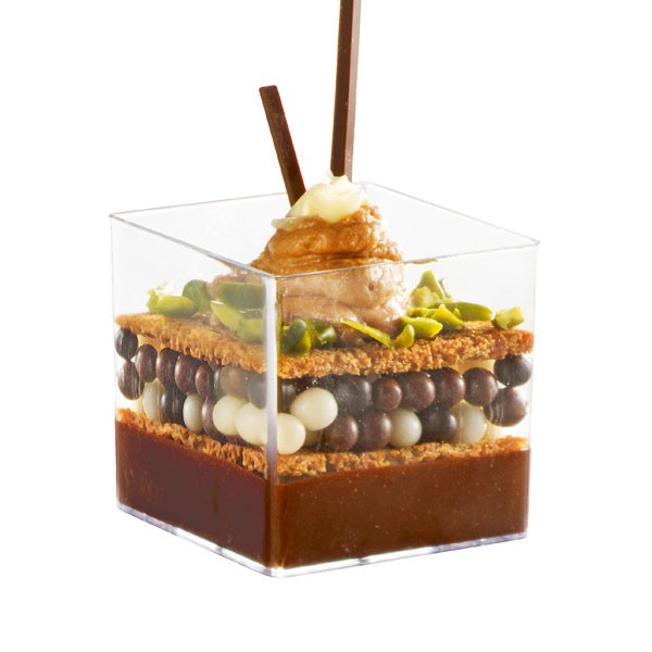 2.5 oz Square Clear Plastic Cup 200/Case