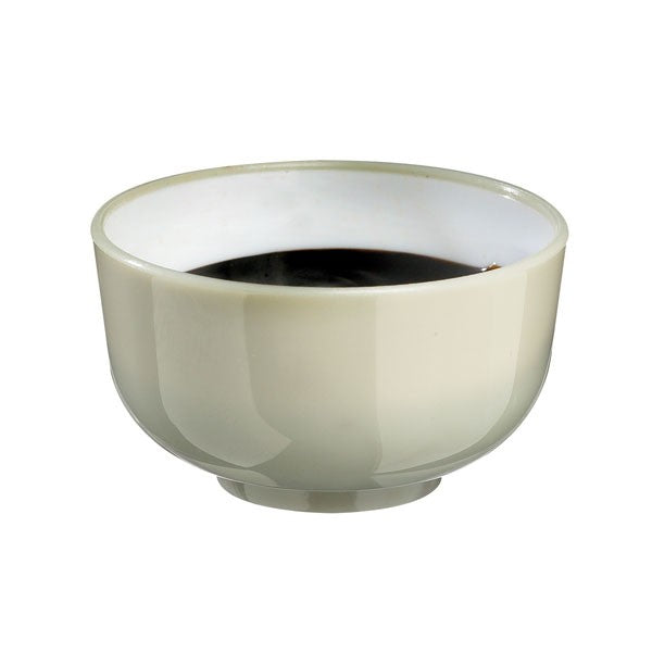 Beige and White Mini Plastic Bowl 1 oz. 200/Case
