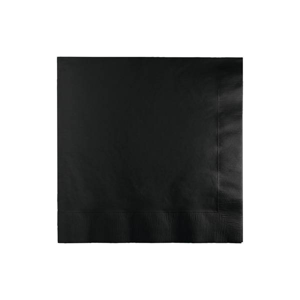 Black Beverage Paper Napkin - 50/Bag