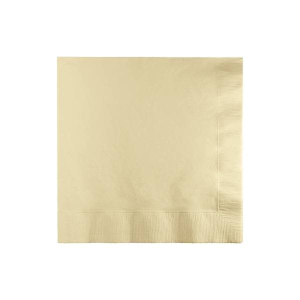 Ivory Beverage Paper Napkin - 50/Bag