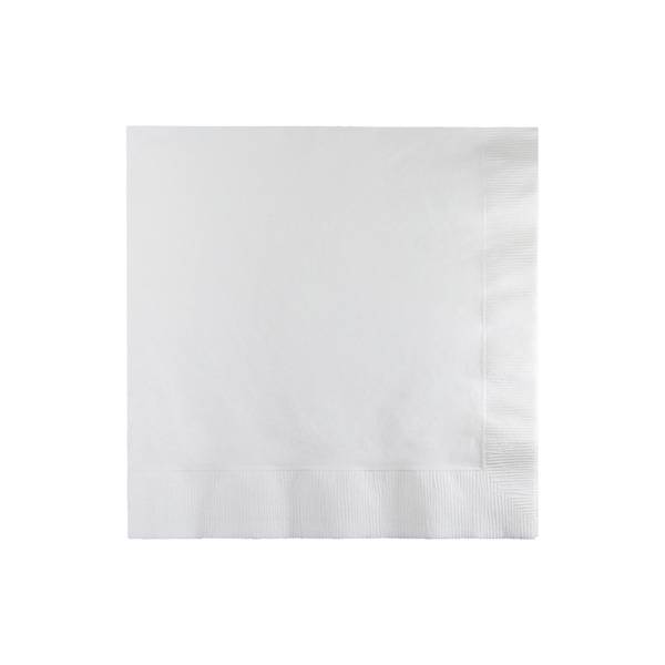 White Beverage Paper Napkin - 50/Bag