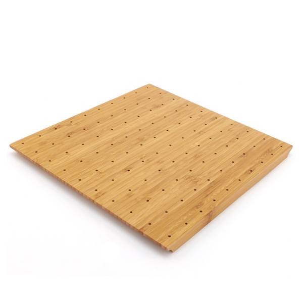 Natural Square Bamboo Food Pick Holder 100 holes.