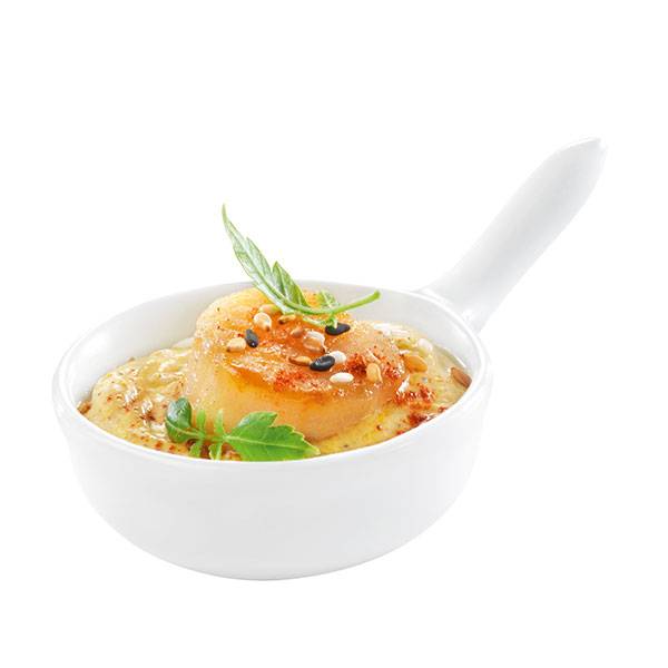 2 oz. Porcelain Mini Sauce Pan - Pack of 6