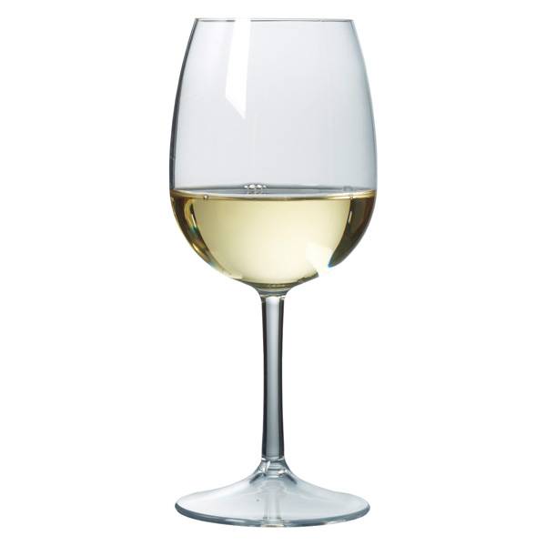 Unbreakable Plastic White Wine Glass 15.2 oz. - 12/Case