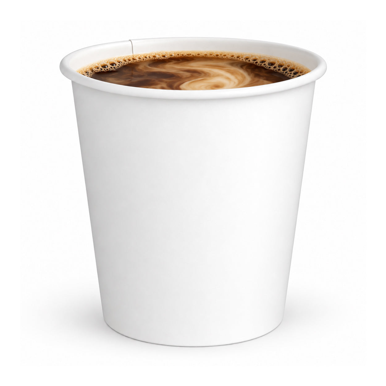 8 oz Single Wall White Paper Coffee Cups