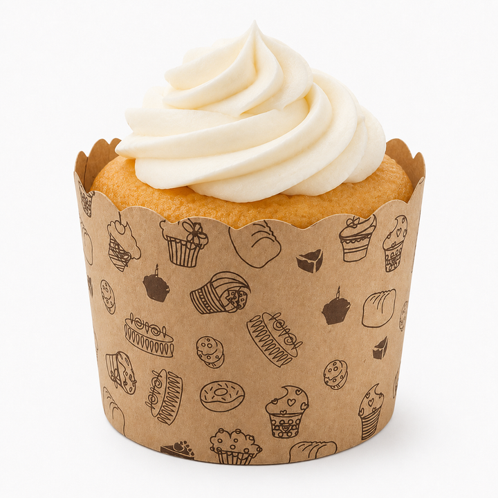 Paper Cupcake Muffin Liner - Kraft