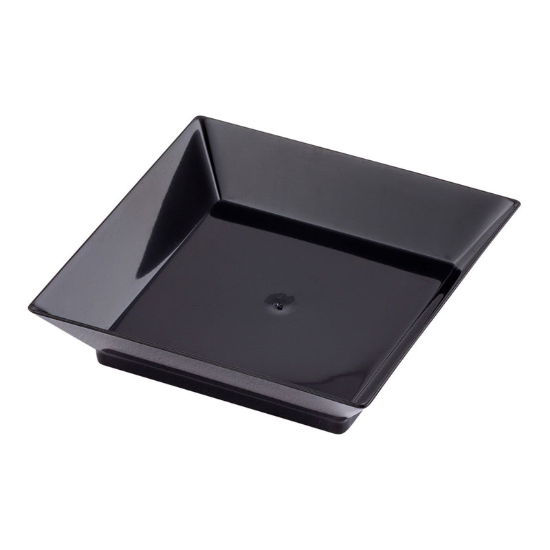 Mini Plastic Plate Black 2.5 in. 200/Case