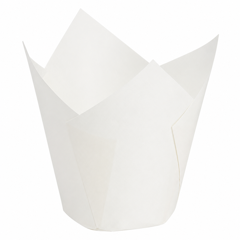 White Tulip Baking Cup 2" x 3.15" - 4000/Case