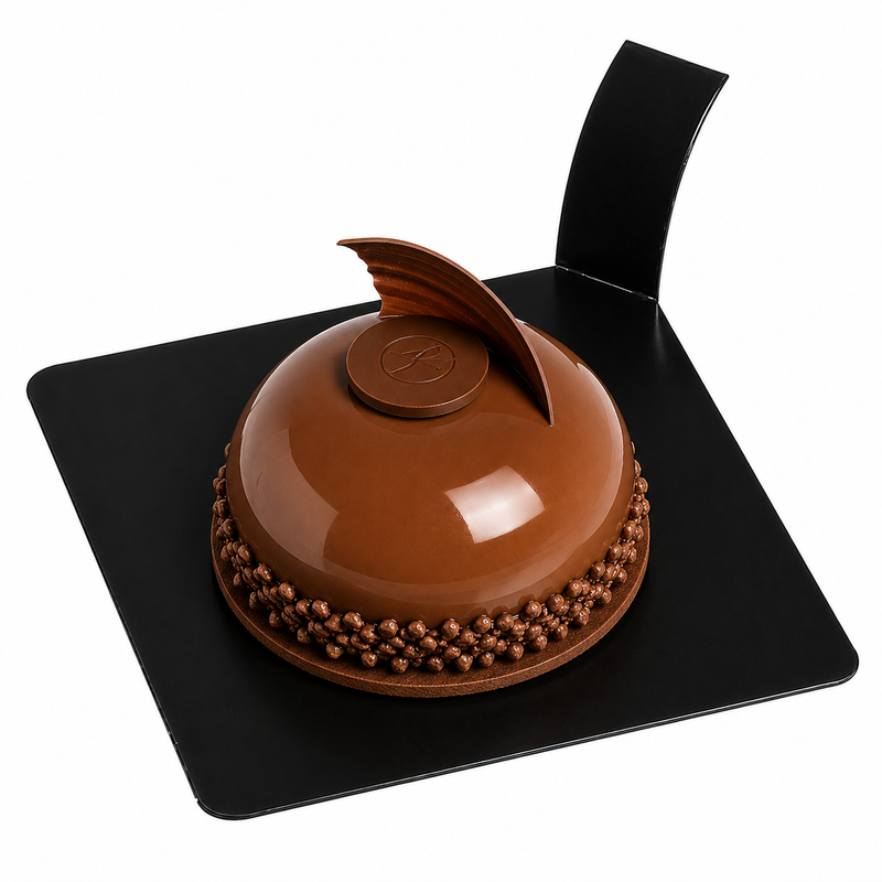 Square Black Recyclable Dessert Board - 100/Case