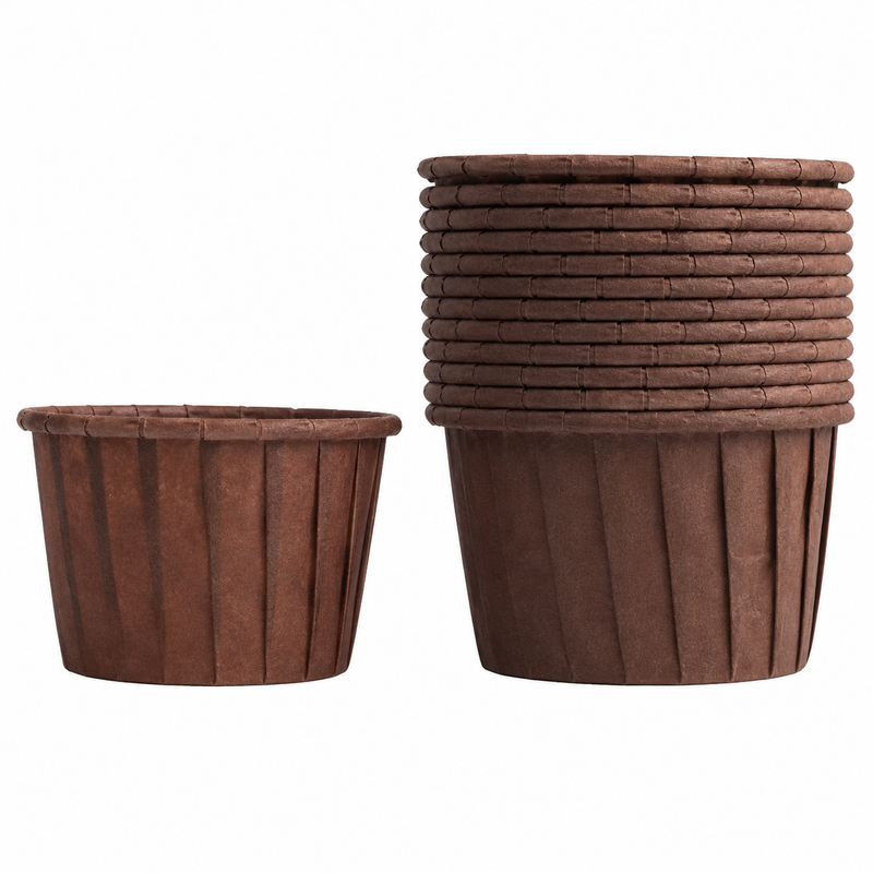 Brown Paper Cupcake Baking Cup 2.5" x 1.5" - 100/Case