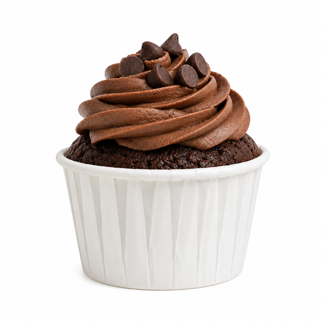 White Paper Cupcake Baking Cup 2.5" x 1.5" - 3000/Case
