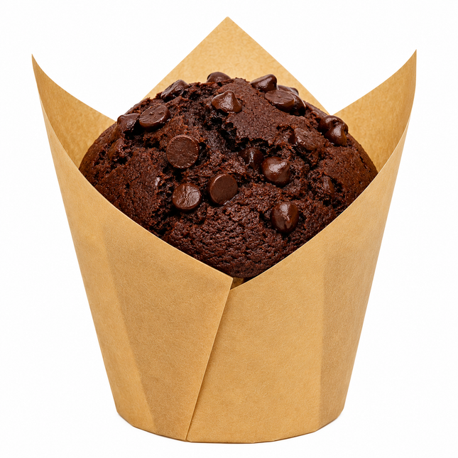 Natural Tulip Baking Cup 2" x 3.15" - 100/Case