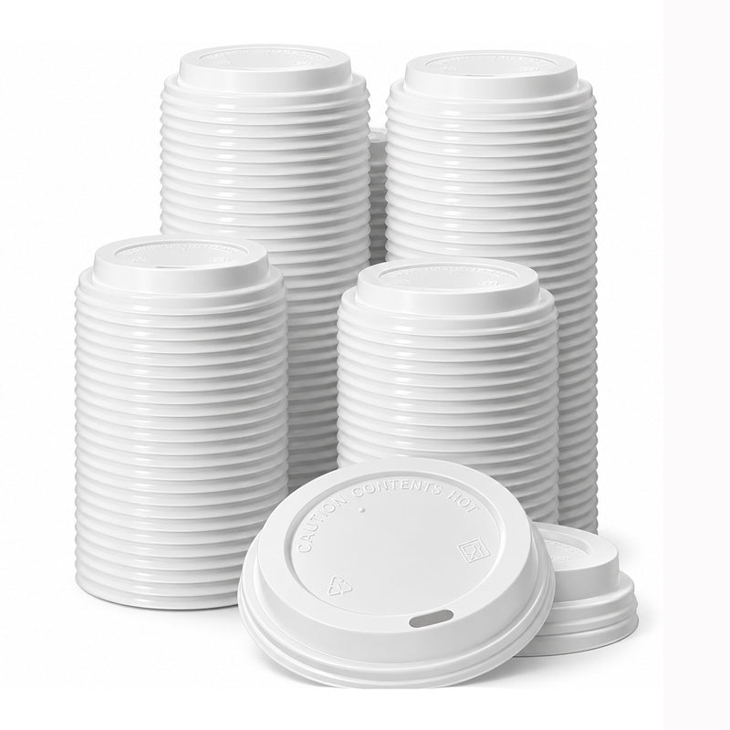 4 oz. White Hot Paper Cup Lid - 1000/Case