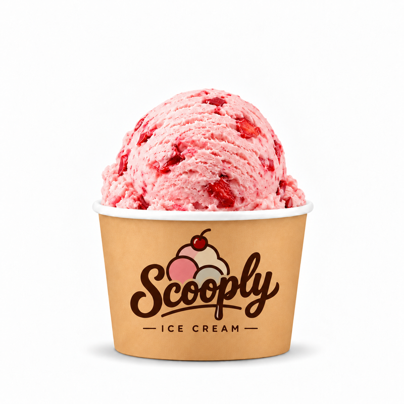 12 oz Brown/White Paper Ice Cream / Frozen Yogurt Cup - 1000/Case