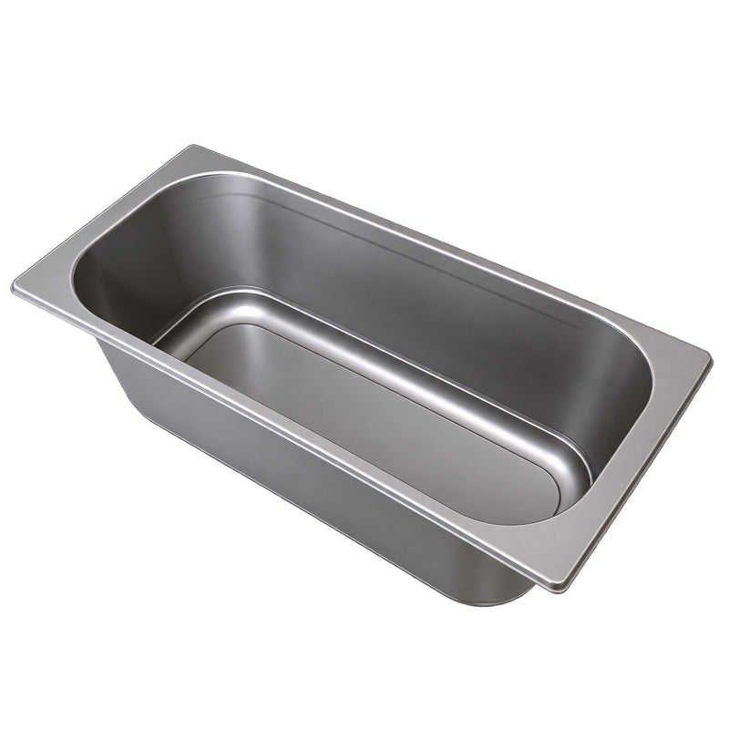 5 Liter Gray Gelato Pan - 100/Case