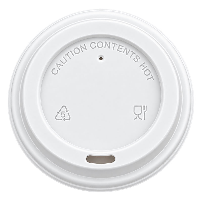 4 oz. White Hot Paper Cup Lid - 1000/Case