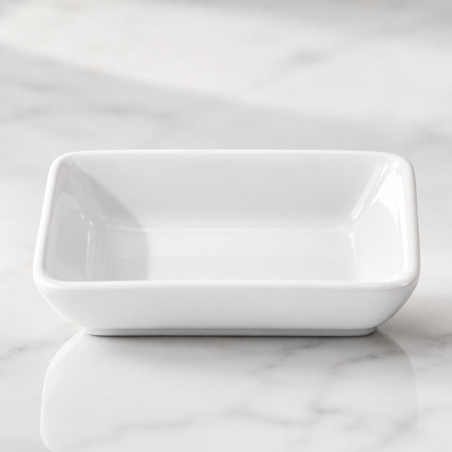Porcelain Rectangular Dish 2 oz. - Pack of 6
