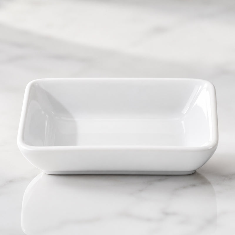 Porcelain Rectangular Dish 2 oz. - Pack of 6