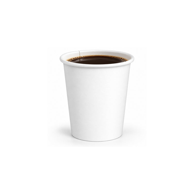 4 oz. White Paper Coffee Cup - 1000/case