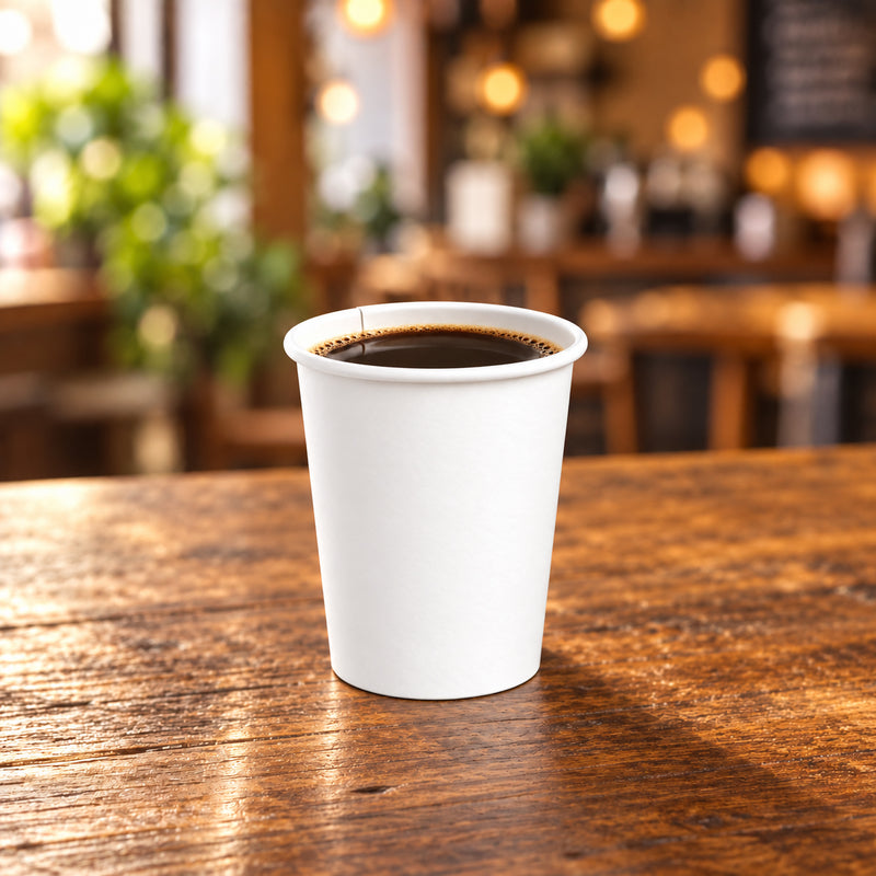 4 oz. White Paper Coffee Cup - 1000/case