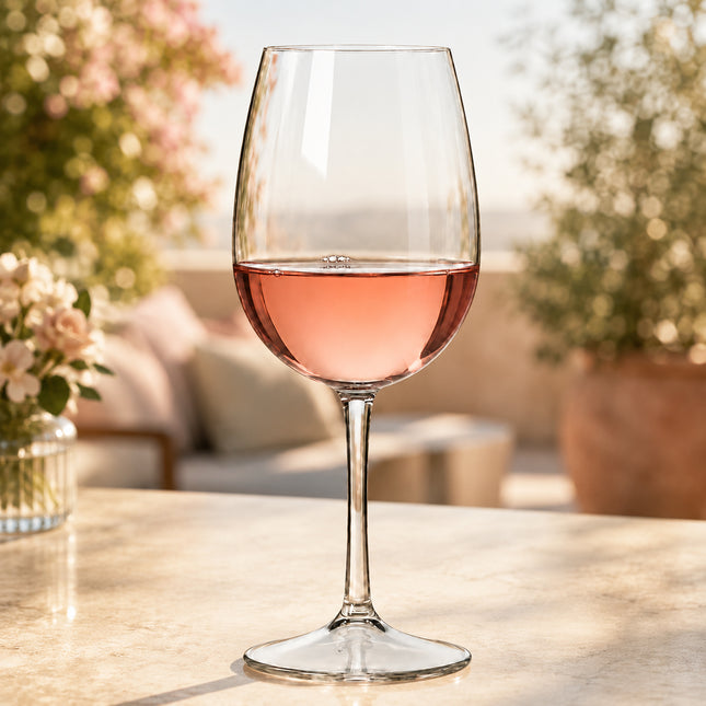 Unbreakable Plastic White Wine Glass 15.2 oz. - 6/Case