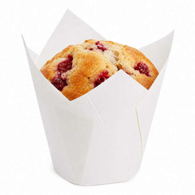 White Tulip Baking Cup 2" x 3.15" - 100/Case