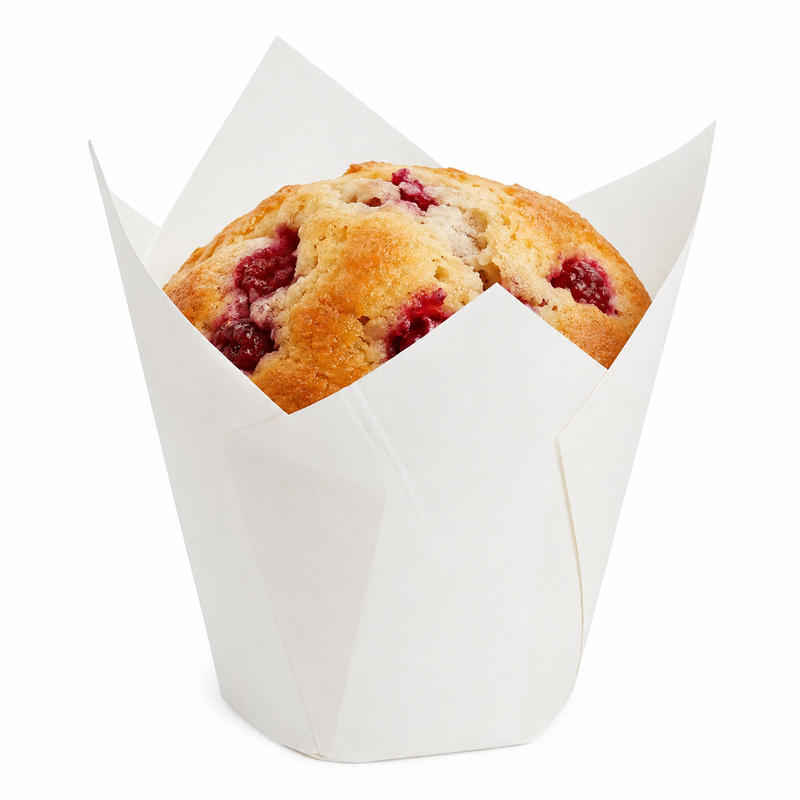 White Tulip Baking Cup 2" x 3.15" - 4000/Case