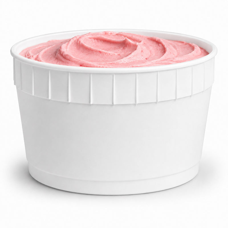 1.5 Gallon White HDPE Gelato Container - 60/Case