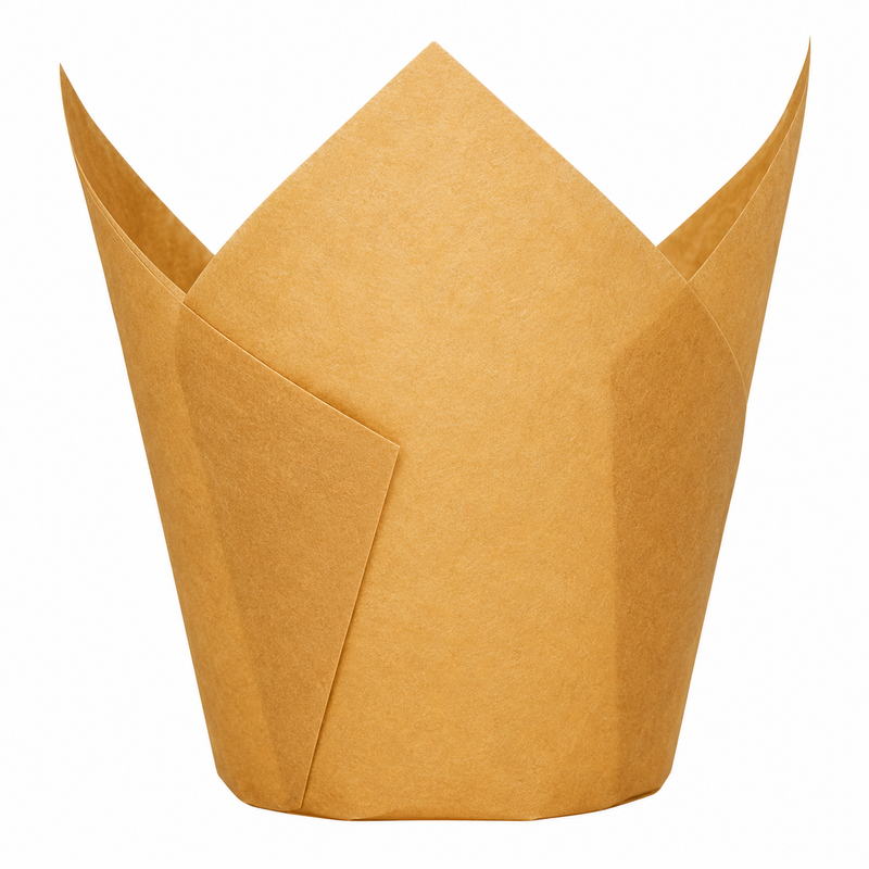 Natural Tulip Baking Cup 2" x 3.15" - 4000/Case