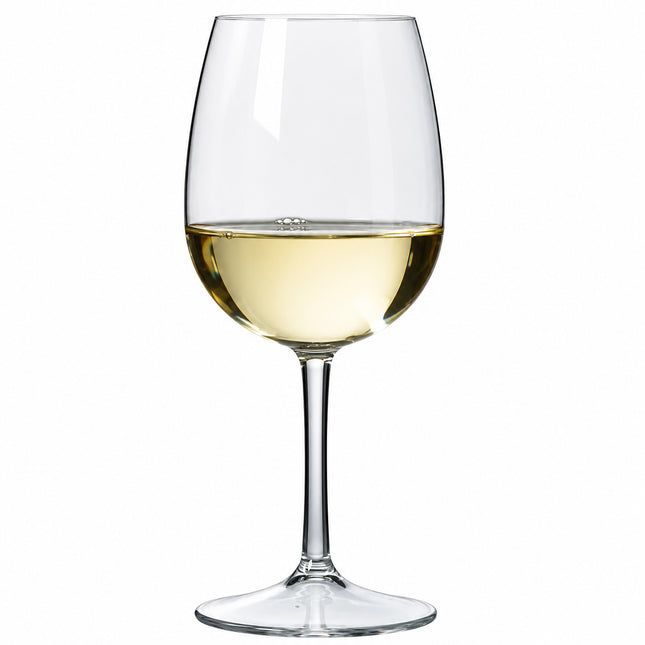 Unbreakable Plastic White Wine Glass 15.2 oz. - 6/Case