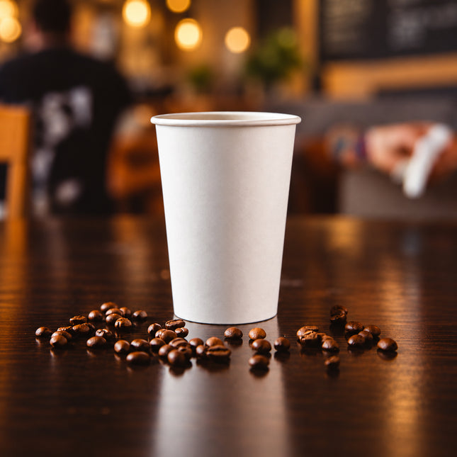 20 oz. White Paper Coffee Cup - 600/Case